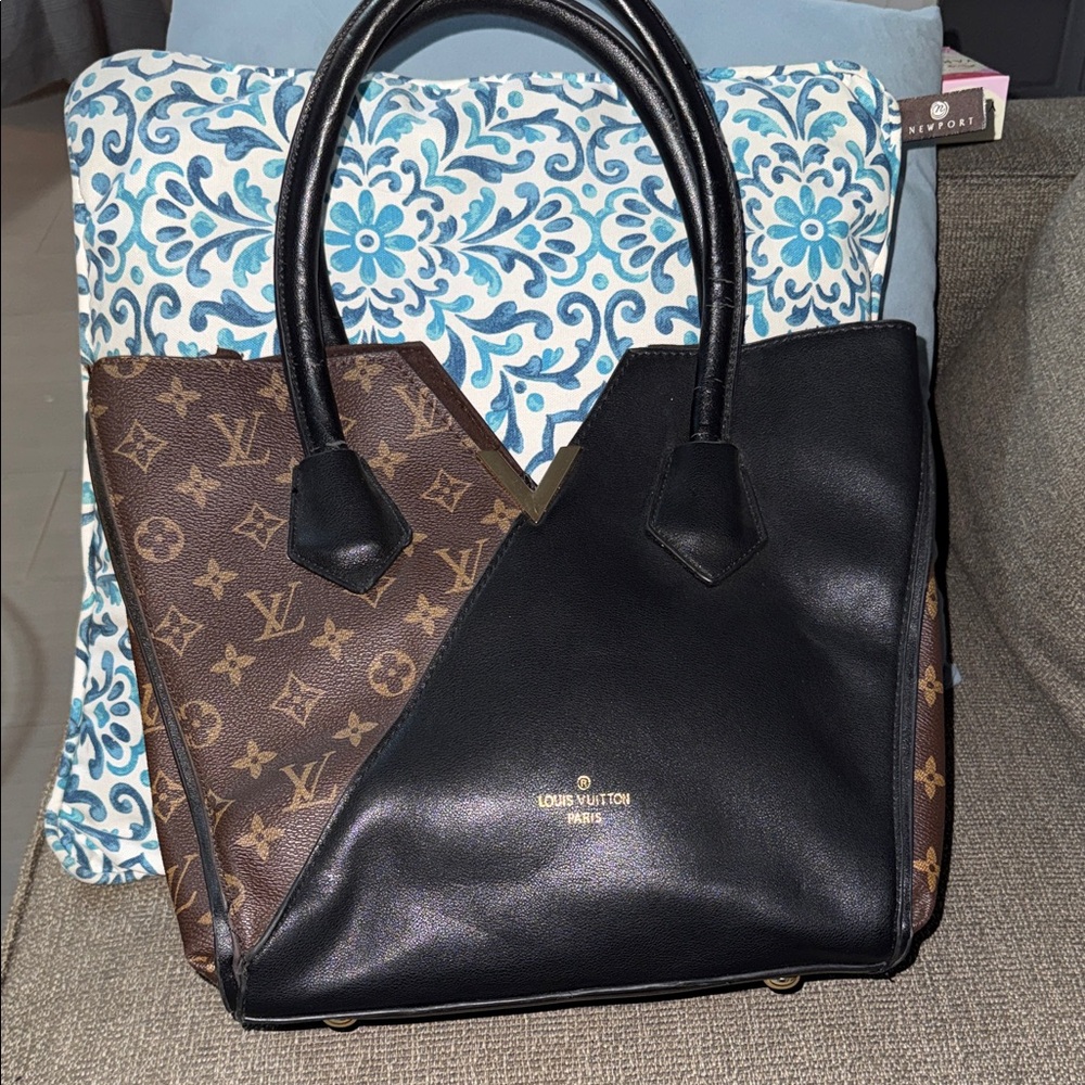 Black and Brown Monogram Tote
